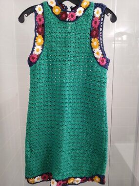 Zara Crochet Flower Dress